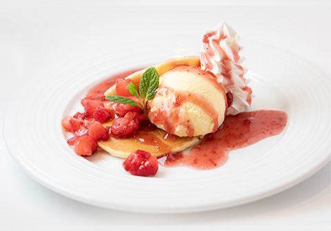いちごのパンケーキ