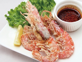 ピリ辛海老唐揚げ　３尾 <br>Deep fried Shrimp