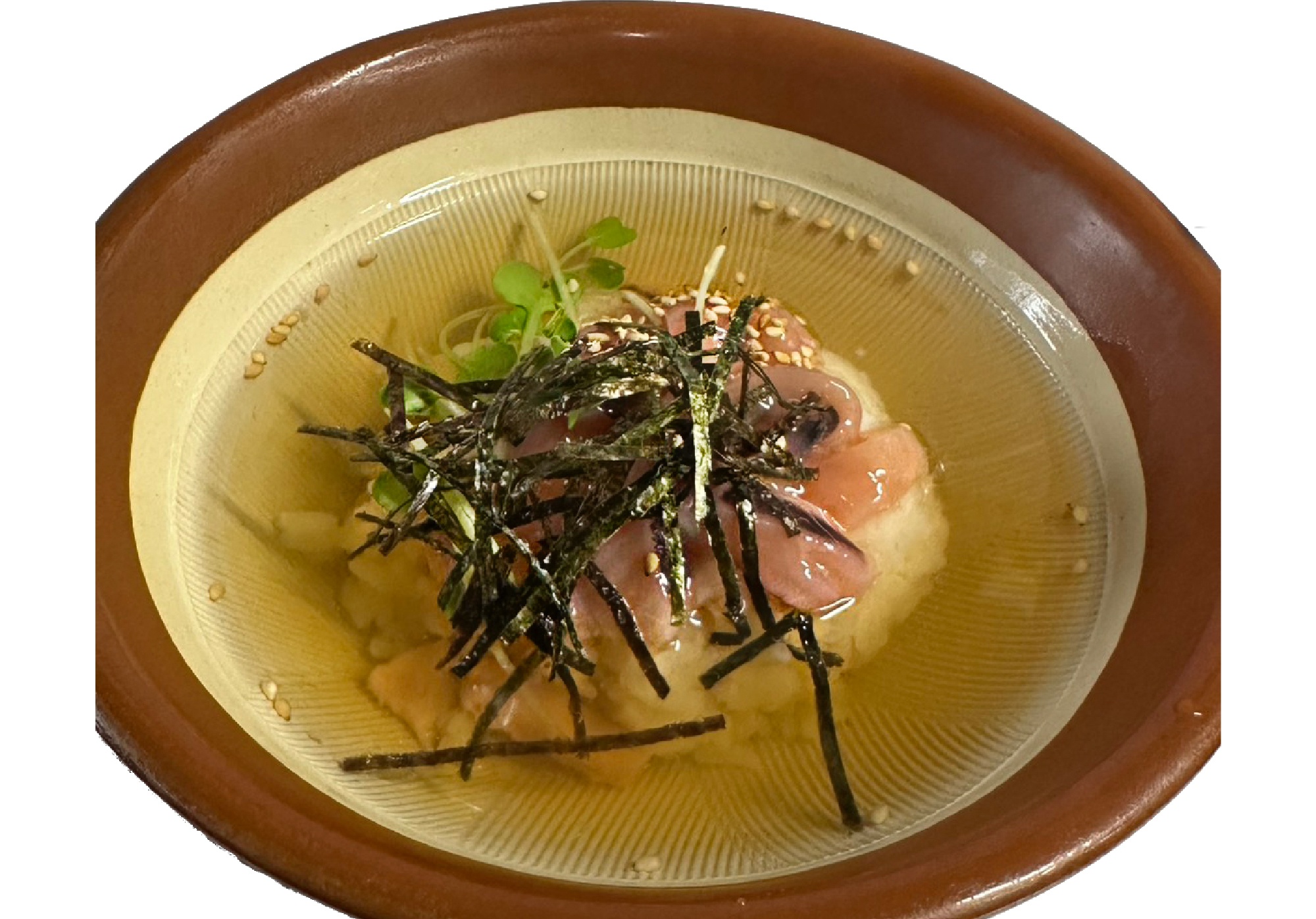 イカの塩辛茶漬け