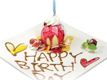 お誕生日デザート<br>Birthday Special (Sweets)